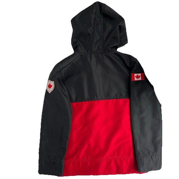 GGS Sz KIDS M Canada Banff Active Zip Hooded Jacket 4 Pockets 2 Canadian Patches - Picture 2 of 14